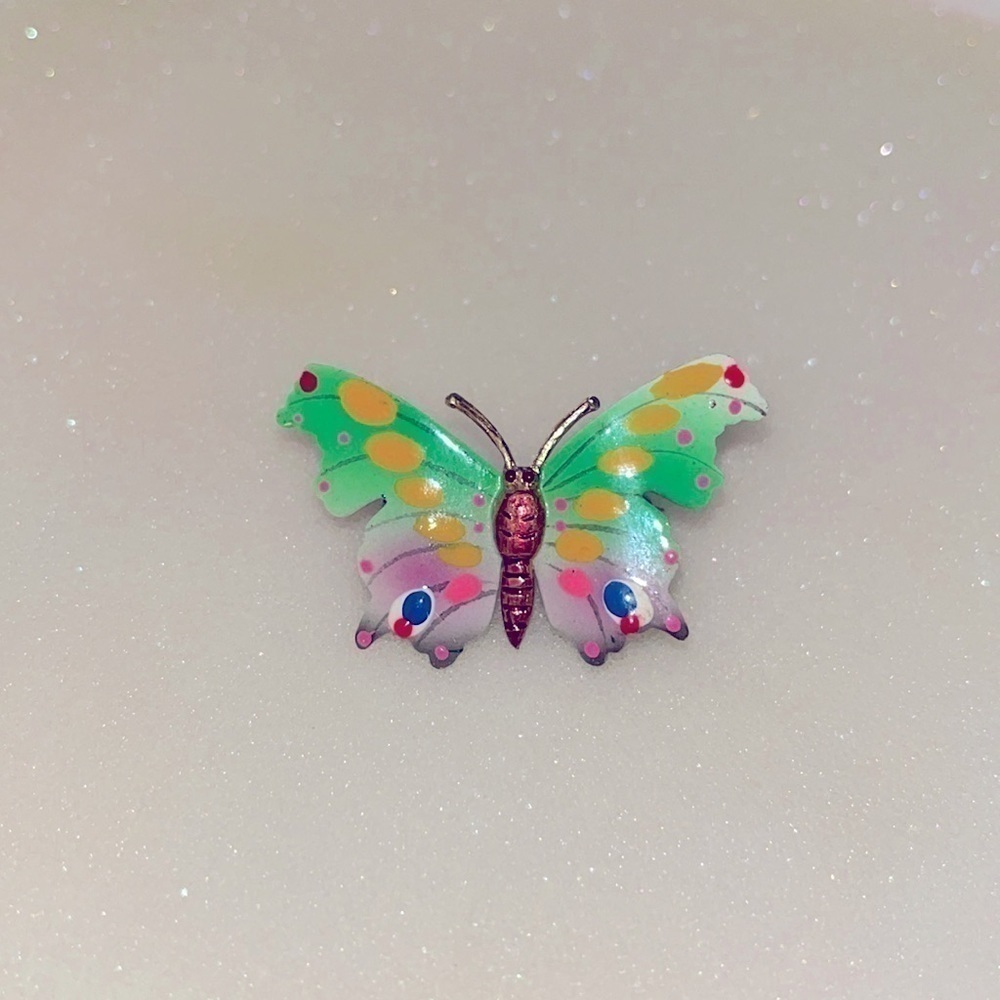 Vintage Butterfly Scatter Pin set of 2 Deadstock - Picture 3 of 4